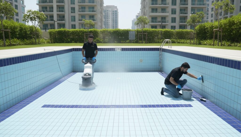 Swimming Pool Deep Cleaning Service